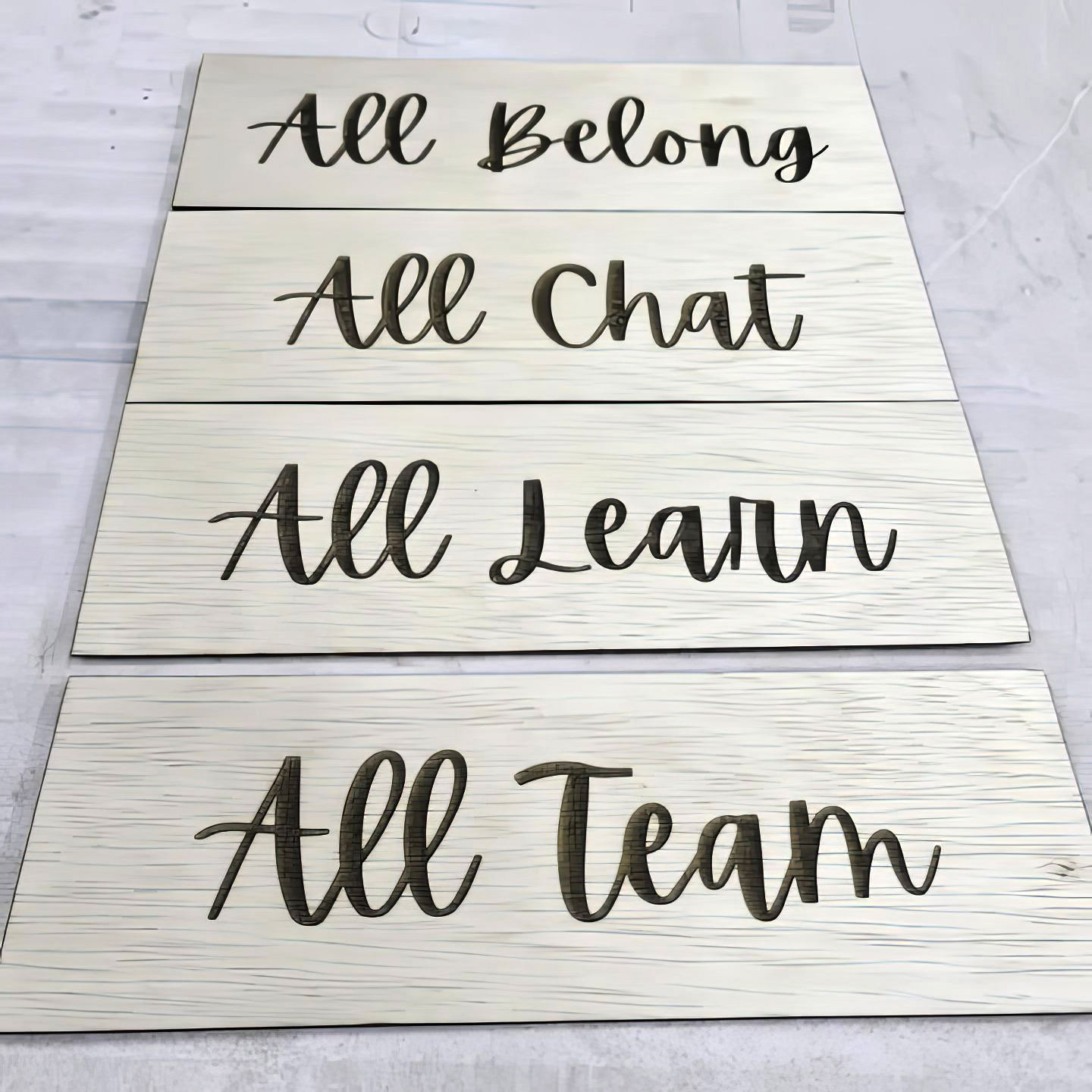 Wooden Laser Engraved